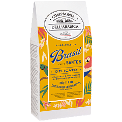 25633 Кофе Бразилия Сантос натур. жареный молотый в карт.пачке 250г