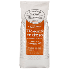 00262 Кофе Пуриссими Арабика Ароматико & Корпозо натуральный жареный в зернах в лам.пак.1000г